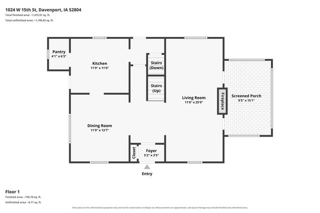 1024 W 15th Street, Davenport, IA 52804