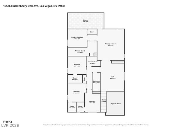 12586 Huckleberry Oak Avenue, Las Vegas, NV 89138