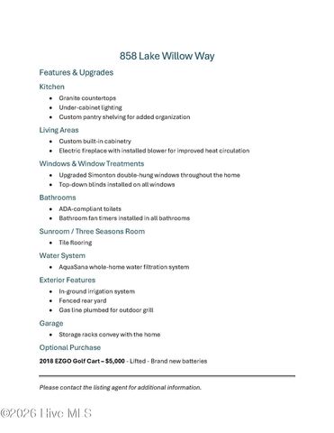 858 Lake Willow Way, Holly Ridge, NC 28445