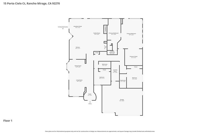 15 Porto Cielo Court, Rancho Mirage, CA 92270