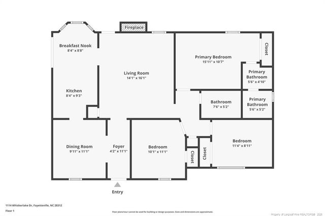 1114 WHISKERLAKE Drive, Fayetteville, NC 28312