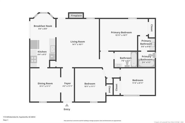 1114 WHISKERLAKE Drive, Fayetteville, NC 28312