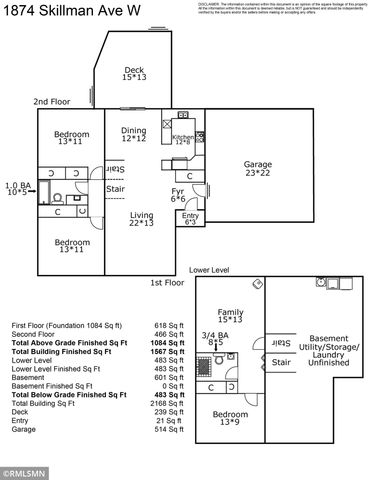 1874 Skillman Avenue W, Roseville, MN 55113
