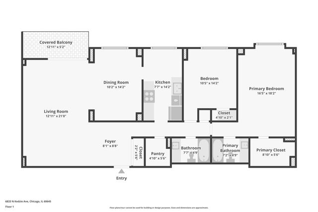 6833 N Kedzie Avenue 406, Chicago, IL 60645