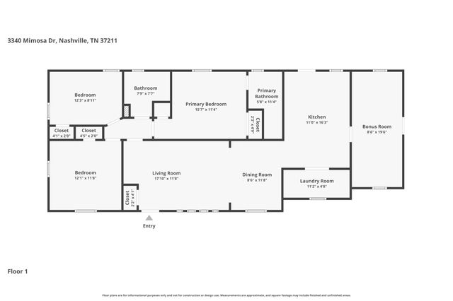 3340 Mimosa Dr, Nashville, TN 37211