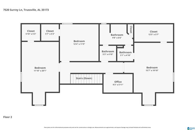7520 SURREY LANE, Trussville, AL 35173