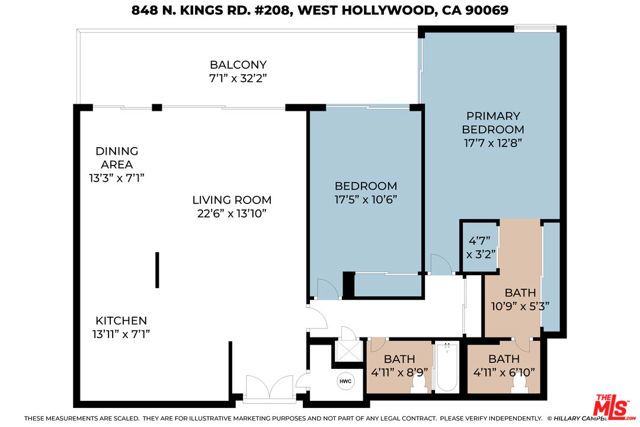 848 N Kings Road 208, West Hollywood, CA 90069