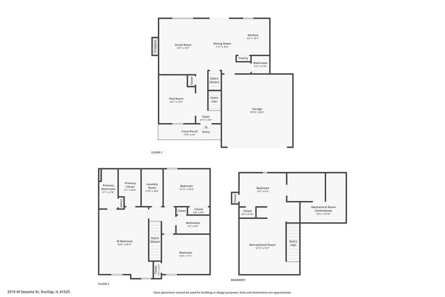 2515 W SESAME Street, Dunlap, IL 61525