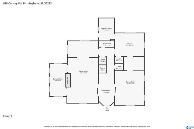 938 CONROY ROAD, Birmingham, AL 35222