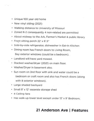 21 ANDERSON AVE, Columbia, MO 65203