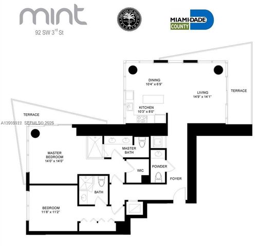 92 SW 3rd St 2510, Miami, FL 33130