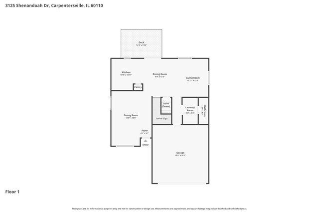 3125 Shenandoah Drive, Carpentersville, IL 60110