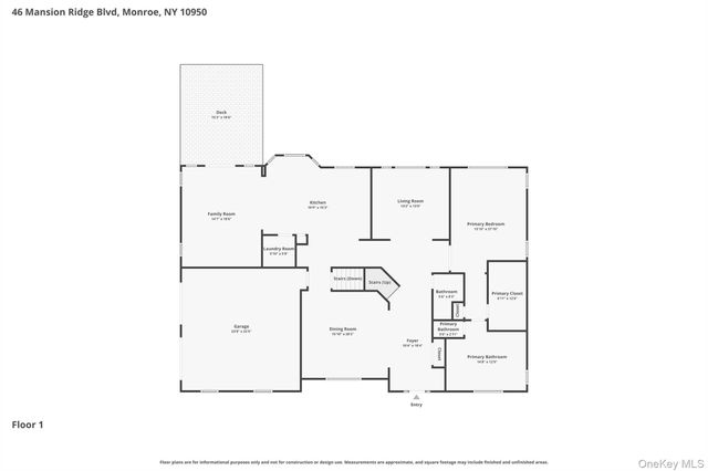 46 Mansion Ridge Boulevard, Monroe, NY 10950