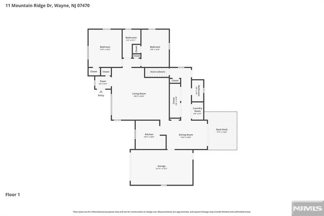 11 Mountain Ridge Drive, Wayne, NJ 07470