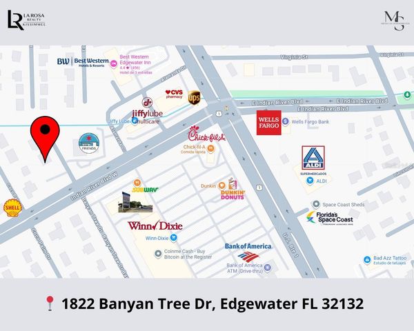 1822 BANYAN TREE DRIVE, Edgewater, FL 32132
