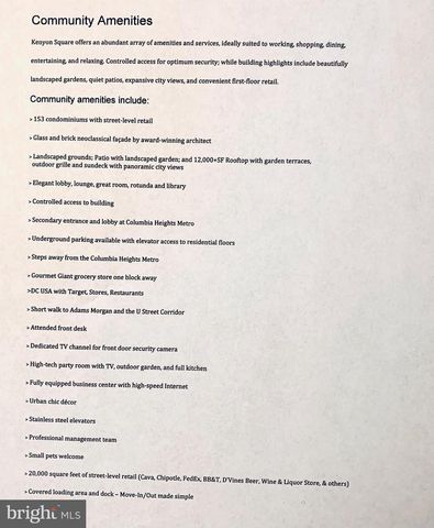 1390 KENYON ST NW #327, Washington, DC 20010