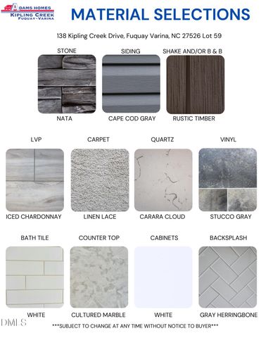 138 Kipling Creek Drive, Fuquay Varina, NC 27526