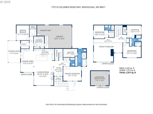 1757 N COLUMBIA RIDGE Way, Washougal, WA 98671