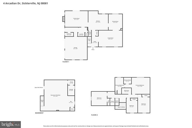 4 ARCADIAN DR, Sicklerville, NJ 08081