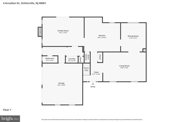 4 ARCADIAN DR, Sicklerville, NJ 08081