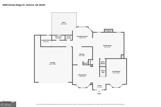 6898 Smoke Ridge Drive, South Fulton, GA 30349