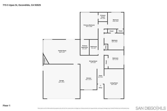 715 S Upas, Escondido, CA 92025