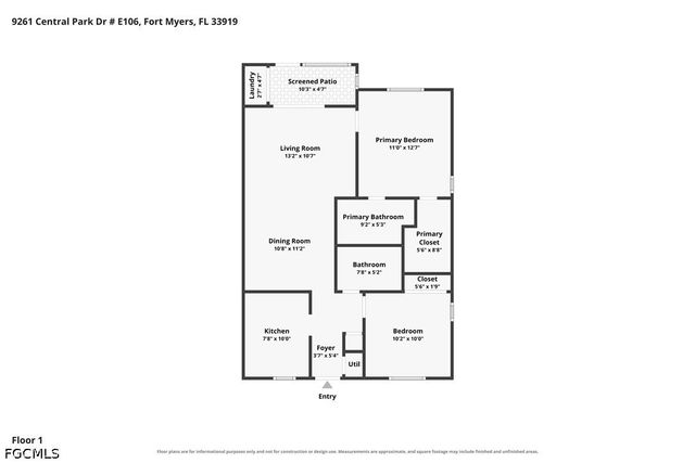 9261 Central Park DR 106, Fort Myers, FL 33919
