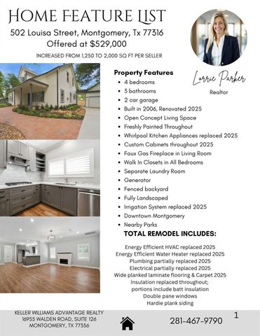 502 Louisa Street, Montgomery, TX 77356