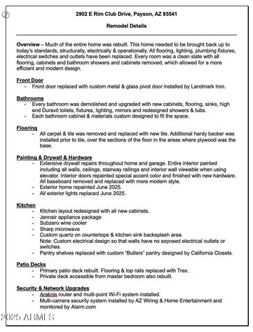 2902 E Rim Club Drive, Payson, AZ 85541