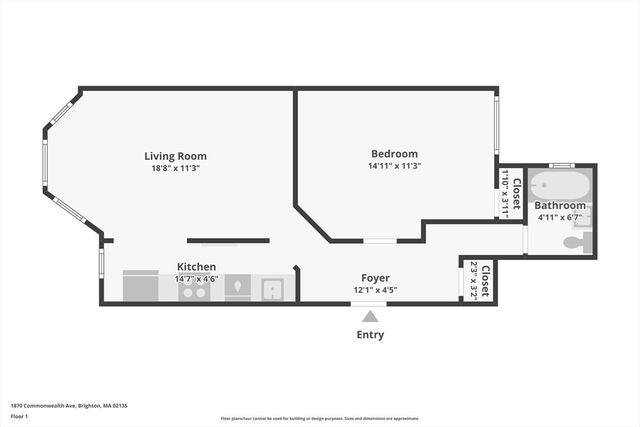 1870 Commonwealth Ave 1, Boston, MA 02135