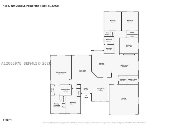 12617 NW 23rd St, Pembroke Pines, FL 33028