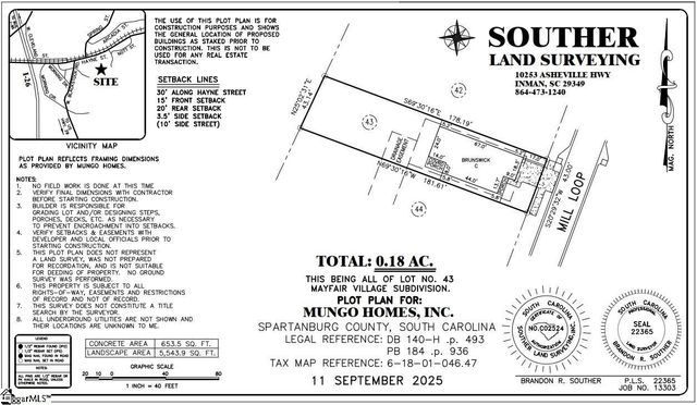 2349 Mill Loop Lot 43, Spartanburg, SC 29301