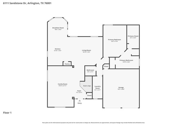 6111 Sandstone Drive, Arlington, TX 76001