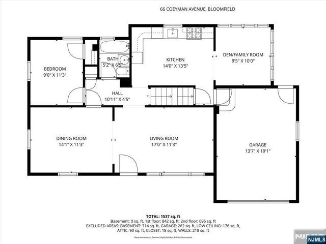 66 Coeyman Avenue, Bloomfield, NJ 07003