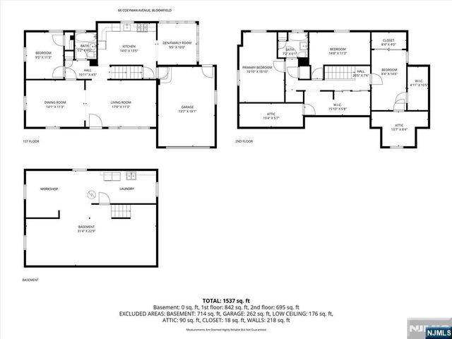 66 Coeyman Avenue, Bloomfield, NJ 07003