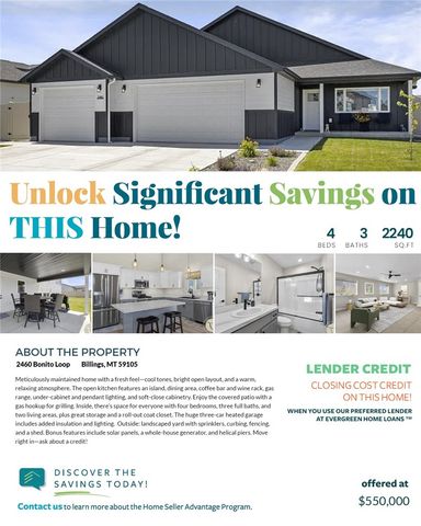 2460 Bonito Loop, Billings, MT 59105