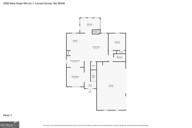 2385 New Hope Road LOT 1, Locust Grove, GA 30248
