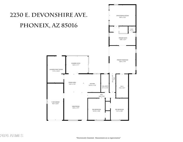 2230 E DEVONSHIRE Avenue, Phoenix, AZ 85016
