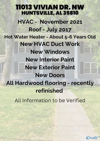11013 Vivian Drive NW, Huntsville, AL 35810