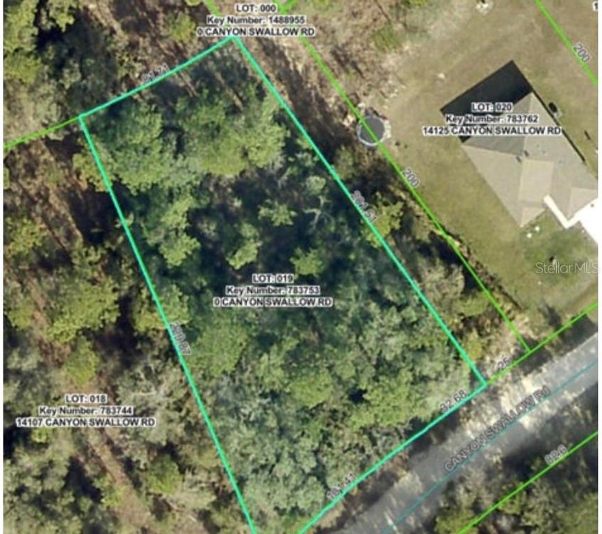 Lot 19 CANYON SWALLOW ROAD, Weeki Wachee, FL 34614