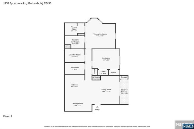 1133 Sycamore Lane, Mahwah, NJ 07430