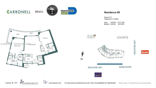 901 Brickell Key Blvd 609, Miami, FL 33131