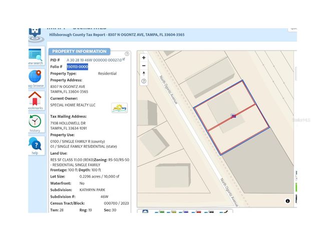 8307 N OGONTZ AVENUE, Tampa, FL 33604
