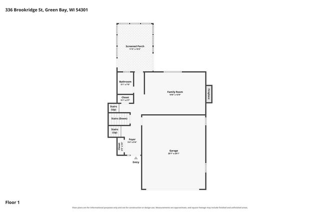 336 BROOKRIDGE STREET, Green Bay, WI 54301