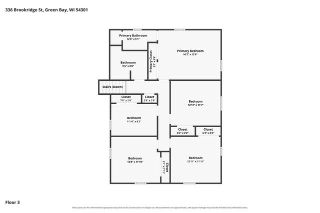 336 BROOKRIDGE STREET, Green Bay, WI 54301