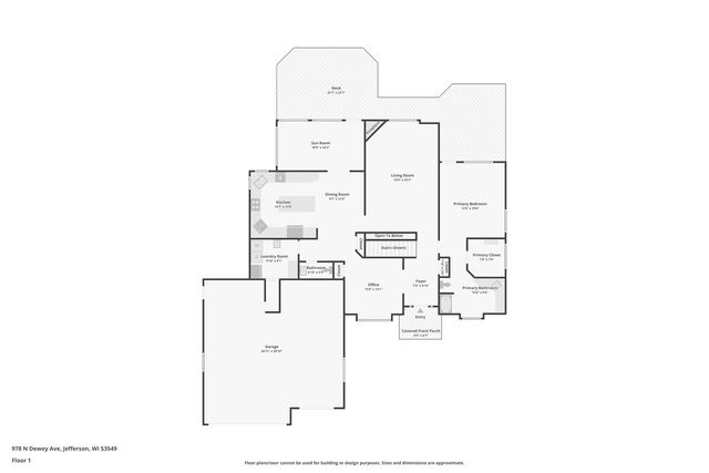 978 N Dewey AVENUE, Jefferson, WI 53549