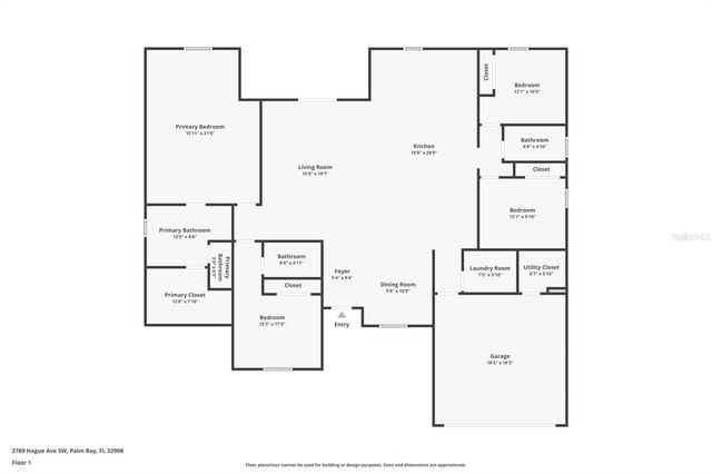 2769 HAGUE STREET SW, Palm Bay, FL 32908