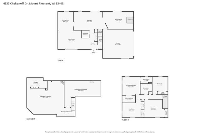 4332 Chekanoff DRIVE, Mount Pleasant, WI 53403