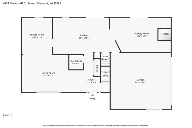 4332 Chekanoff DRIVE, Mount Pleasant, WI 53403