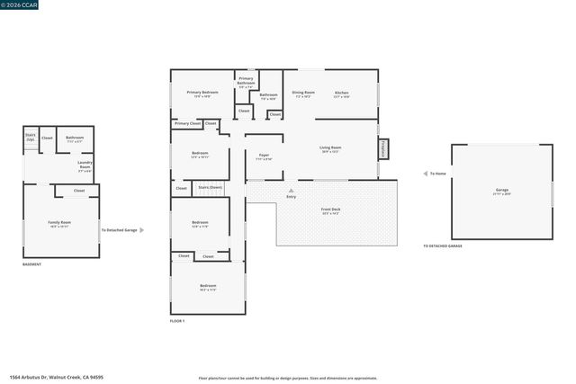 1564 ARBUTUS DRIVE, Walnut Creek, CA 94595
